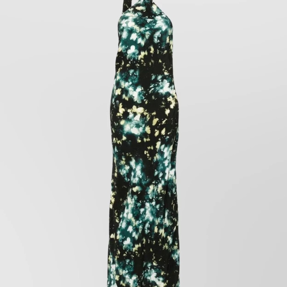 Elegant Black and Green Women's Dress